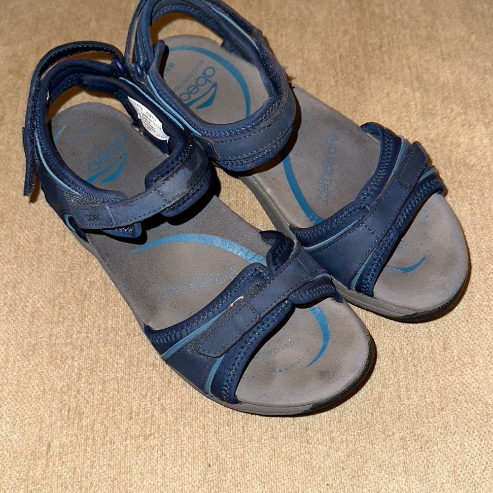 ABEO Goleta Womens Sandals GW114 Leather/Textile Upper Size 7.5N